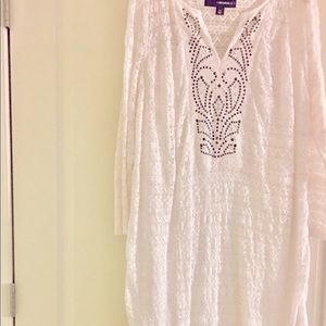 White lace dress